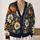 Pumpkin Daisy Autumn Blooms For Cozy Fall Layering And Everyday Women’s Style Looks All-over Print Knitted Cardigan - 2