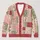 Women's Rose Floral Patchwork Layering Top For Spring Casual Cottagecore Gift Style All-over Print Knitted Cardigan - 1