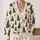 Evergreen Trees And Warm Bows For Festive Everyday Layering And Holiday Gatherings All-over Print Knitted Cardigan - 2