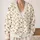 Scattered Reindeer Faces For Cozy Winter Layering And Festive Cabin Style For Women All-over Print Knitted Cardigan - 2