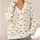 Scattered Reindeer Faces For Cozy Winter Layering And Festive Cabin Style For Women All-over Print Knitted Cardigan - 4