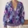 Lavender Violet Floral Texture For Relaxed Layering And Creative Everyday Outfits All-over Print Knitted Cardigan - 2