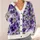 Purple Pansy Blooms for Relaxed Spring Layering and Everyday Garden Style Dressing All-over Print Knitted Cardigan - 4