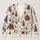 Winter Woodland Trees And Red Florals For Cozy Holiday Layering And Everyday Weekend Wear All-over Print Knitted Cardigan - 1