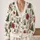 Winter Woodland Trees And Red Florals For Cozy Holiday Layering And Everyday Weekend Wear All-over Print Knitted Cardigan - 2