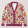 Pastel Berry and Sweet Treat Motifs for Cozy Autumn Layering, Women's Casual Style All-over Print Knitted Cardigan - 1
