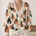 Black Cat Pumpkin Halloween Motifs for Cozy Autumn Layering, Women’s Seasonal Style All-over Print Knitted Cardigan - 2