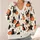 Black Cat Pumpkin Halloween Motifs for Cozy Autumn Layering, Women’s Seasonal Style All-over Print Knitted Cardigan - 4