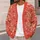 Coral Berry Botanical Floral Motifs for Autumn Layering and Everyday Office Wear All-over Print Knitted Cardigan - 5