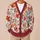 Watercolor Autumn Leaves and Berry Sprigs for Cozy Fall Layering and Weekend Outings All-over Print Knitted Cardigan - 6