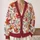 Watercolor Autumn Leaves and Berry Sprigs for Cozy Fall Layering and Weekend Outings All-over Print Knitted Cardigan - 2