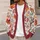 Watercolor Autumn Leaves and Berry Sprigs for Cozy Fall Layering and Weekend Outings All-over Print Knitted Cardigan - 5