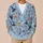 Blue Deer Witch Hats and Golden Bells for Cozy Autumn Gatherings and Gift Giving All-over Print Knitted Cardigan - 6