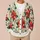 Red Poinsettia Botanical Foliage for Festive Everyday Layering and Holiday Gatherings All-over Print Knitted Cardigan - 6