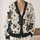 Witch Hat Pumpkin Skulls for Halloween Layering, Women’s Cozy Fall Holiday Style All-over Print Knitted Cardigan - 2