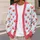 Red Crab Coastal Motif for Relaxed Beach Days and Everyday Layering by the Sea Lovers All-over Print Knitted Cardigan - 5