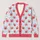 Red Crab Coastal Motif for Relaxed Beach Days and Everyday Layering by the Sea Lovers All-over Print Knitted Cardigan - 1