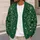 Emerald Celtic Botanical Vines for Autumn Layering and Everyday Elegance for Women All-over Print Knitted Cardigan - 5