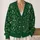 Emerald Celtic Botanical Vines for Autumn Layering and Everyday Elegance for Women All-over Print Knitted Cardigan - 2