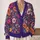 Colorful Floral Blooms for Autumn Layering and Cozy Everyday Outings for Plus Size Women All-over Print Knitted Cardigan - 2