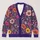 Colorful Floral Blooms for Autumn Layering and Cozy Everyday Outings for Plus Size Women All-over Print Knitted Cardigan - 1