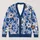 Blue Daisy Floral Blooms for Relaxed Everyday Layering and Cozy Weekend Casual Style All-over Print Knitted Cardigan - 1