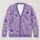 Purple Wildflower Meadow Motifs for Relaxed Autumn Layering and Thoughtful Gifts for Women All-over Print Knitted Cardigan - 1