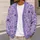 Purple Wildflower Meadow Motifs for Relaxed Autumn Layering and Thoughtful Gifts for Women All-over Print Knitted Cardigan - 5