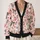 Spooky Ghosts, Pumpkins and Plaid Bows for Halloween Layering Women Fall Outfit Cozy All-over Print Knitted Cardigan - 2