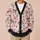 Spooky Ghosts, Pumpkins and Plaid Bows for Halloween Layering Women Fall Outfit Cozy All-over Print Knitted Cardigan - 6
