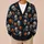 Mummy Pumpkin Halloween Motifs for Spooky Seasonal Layering and Parties, Plus Size Women All-over Print Knitted Cardigan - 6