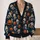 Mummy Pumpkin Halloween Motifs for Spooky Seasonal Layering and Parties, Plus Size Women All-over Print Knitted Cardigan - 2