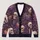 Skulls And Chrysanthemums For Moody Autumn Evenings And Halloween Gatherings For Women All-over Print Knitted Cardigan - 1