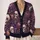 Skulls And Chrysanthemums For Moody Autumn Evenings And Halloween Gatherings For Women All-over Print Knitted Cardigan - 2