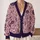 Skull Pumpkin Botanical Motifs For Halloween And Fall Layering, Gothic Boho Women All-over Print Knitted Cardigan - 2