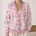 Allison Watercolor Snowmen and Snowflakes for Cozy Winter Layering, Sweet Seasonal Style All-over Print Knitted Cardigan - 2