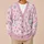 Allison Watercolor Snowmen and Snowflakes for Cozy Winter Layering, Sweet Seasonal Style All-over Print Knitted Cardigan - 6