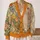 Lop-Eared Rabbit With Wildflowers For Everyday Cottagecore Layering, Nature Lovers All-over Print Knitted Cardigan - 2