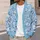 Blue Wildflower Branches for Relaxed Everyday Layering, Feminine Spring Style for Women All-over Print Knitted Cardigan - 5