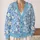 Blue Wildflower Branches for Relaxed Everyday Layering, Feminine Spring Style for Women All-over Print Knitted Cardigan - 2