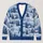 White Reindeer Snowy Village Scene for Cozy Winter Outings and Women's Layering All-over Print Knitted Cardigan - 1