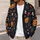 Jack-O'-Lanterns, Skulls and Maple Leaves for Autumn Halloween Gatherings for Women All-over Print Knitted Cardigan - 5