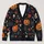 Jack-O'-Lanterns, Skulls and Maple Leaves for Autumn Halloween Gatherings for Women All-over Print Knitted Cardigan - 1