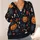 Jack-O'-Lanterns, Skulls and Maple Leaves for Autumn Halloween Gatherings for Women All-over Print Knitted Cardigan - 4