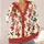 Reindeer Holly Winter Holiday Style For Cozy Seasonal Gatherings And Festive Outings All-over Print Knitted Cardigan - 4
