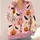 Pastel Halloween Pumpkins, Bats and Spiderwebs for Cozy Autumn Layering for Women All-over Print Knitted Cardigan - 4