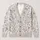 Monochrome Floral Botanical Layering Style for Soft Everyday Garden Living All-over Print Knitted Cardigan - 1