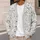 Monochrome Floral Botanical Layering Style for Soft Everyday Garden Living All-over Print Knitted Cardigan - 5