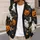 Cute Ghosts and Jack O Lanterns for Halloween Parties and Cozy Autumn Layering All-over Print Knitted Cardigan - 5