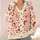 Romantic Red Heart Bear And Floral Motifs For Valentine's Day Women's Everyday Layering All-over Print Knitted Cardigan - 4